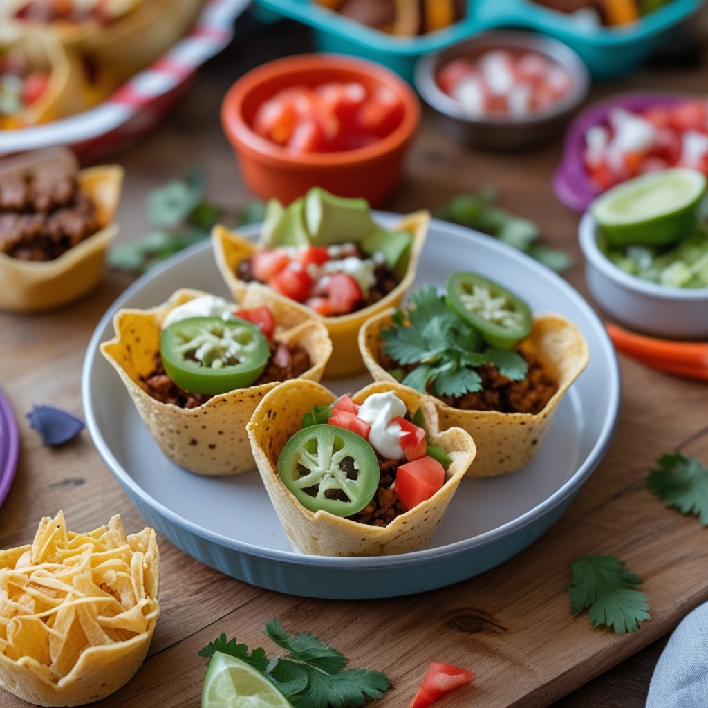 Mini Taco Cups for Fun School Lunches
