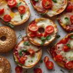 Mini Bagel Pizzas for Easy Lunches