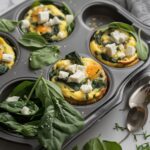 Egg Muffins with Spinach and Feta for Breakfast