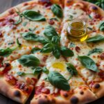 Classic Cheese Pizza with Fresh Basil and Olive Oil