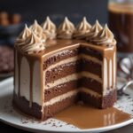Caramel Espresso Fudge Cake