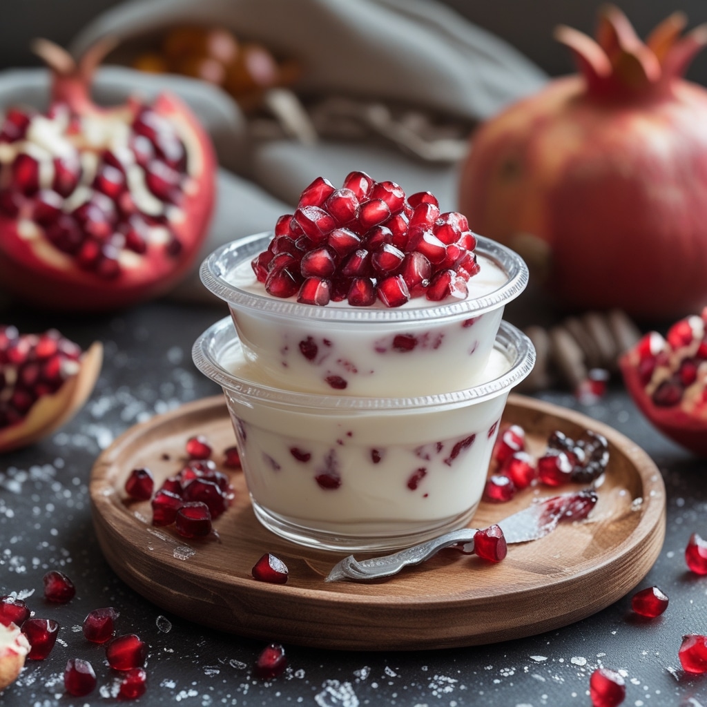 Frozen Pomegranate Antioxidant Yogurt Cups