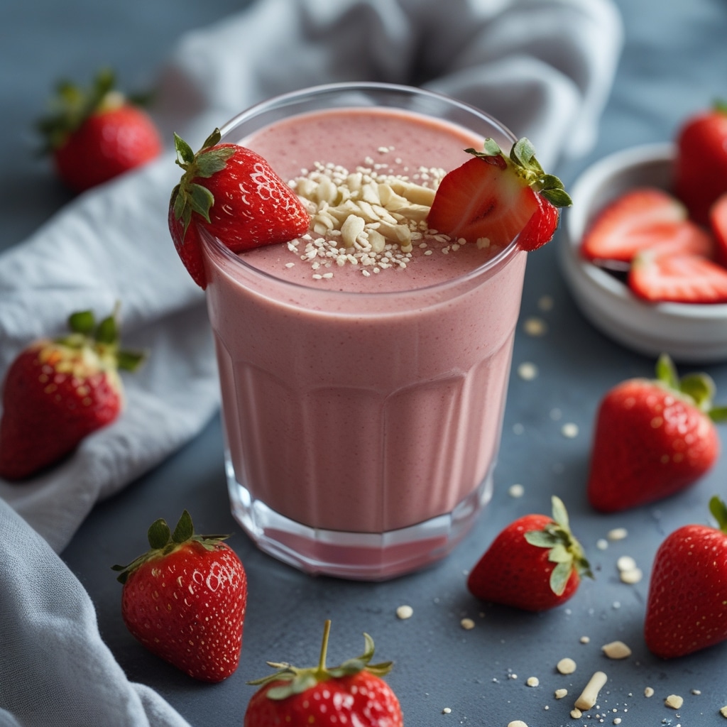 Strawberry Protein Recovery Smoothie