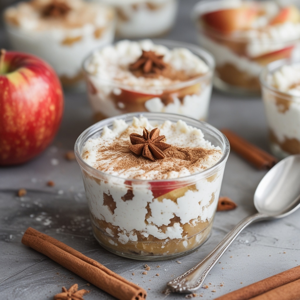 High Protein Apple Cinnamon Cottage Cheese Cups