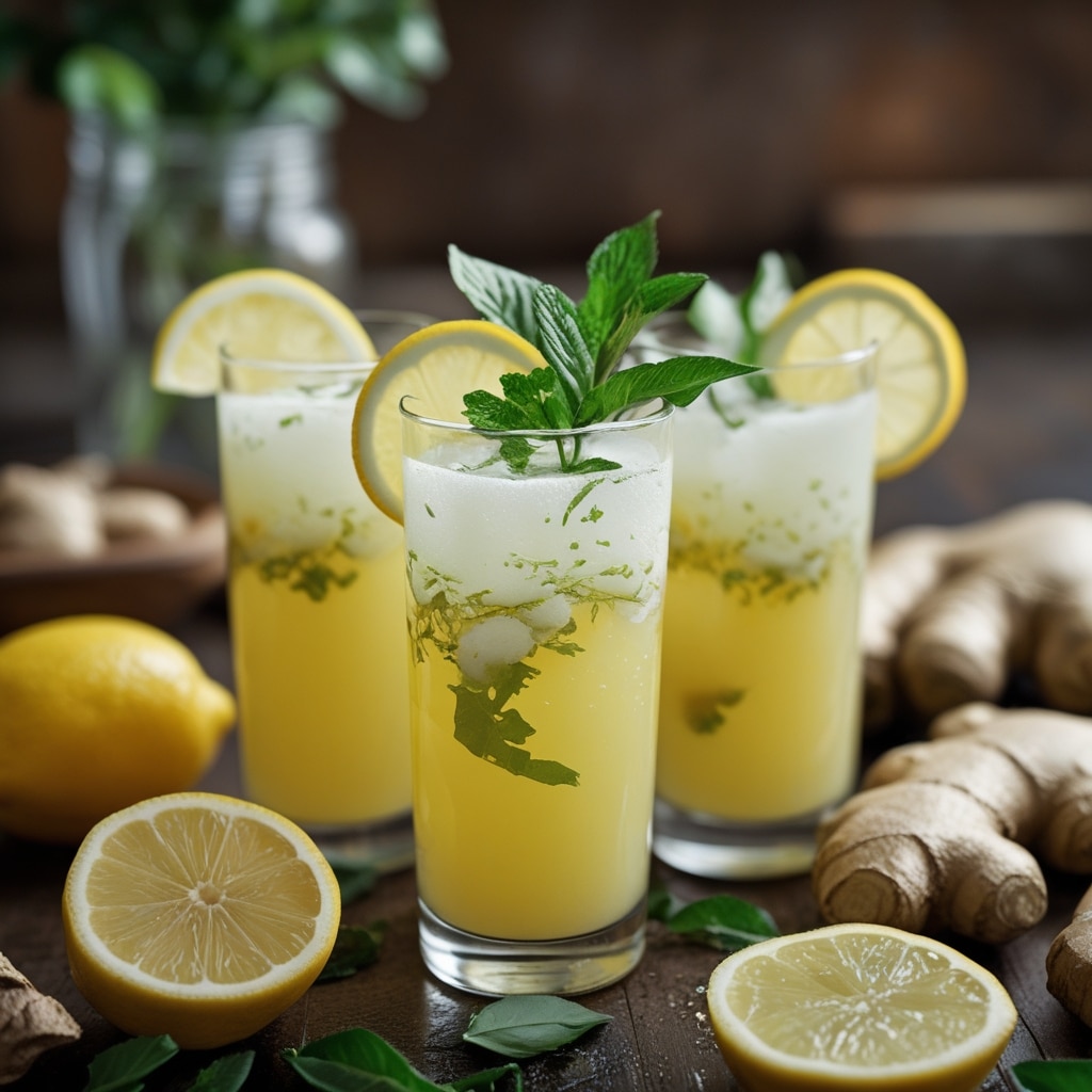 Lemon Ginger Immunity Shots