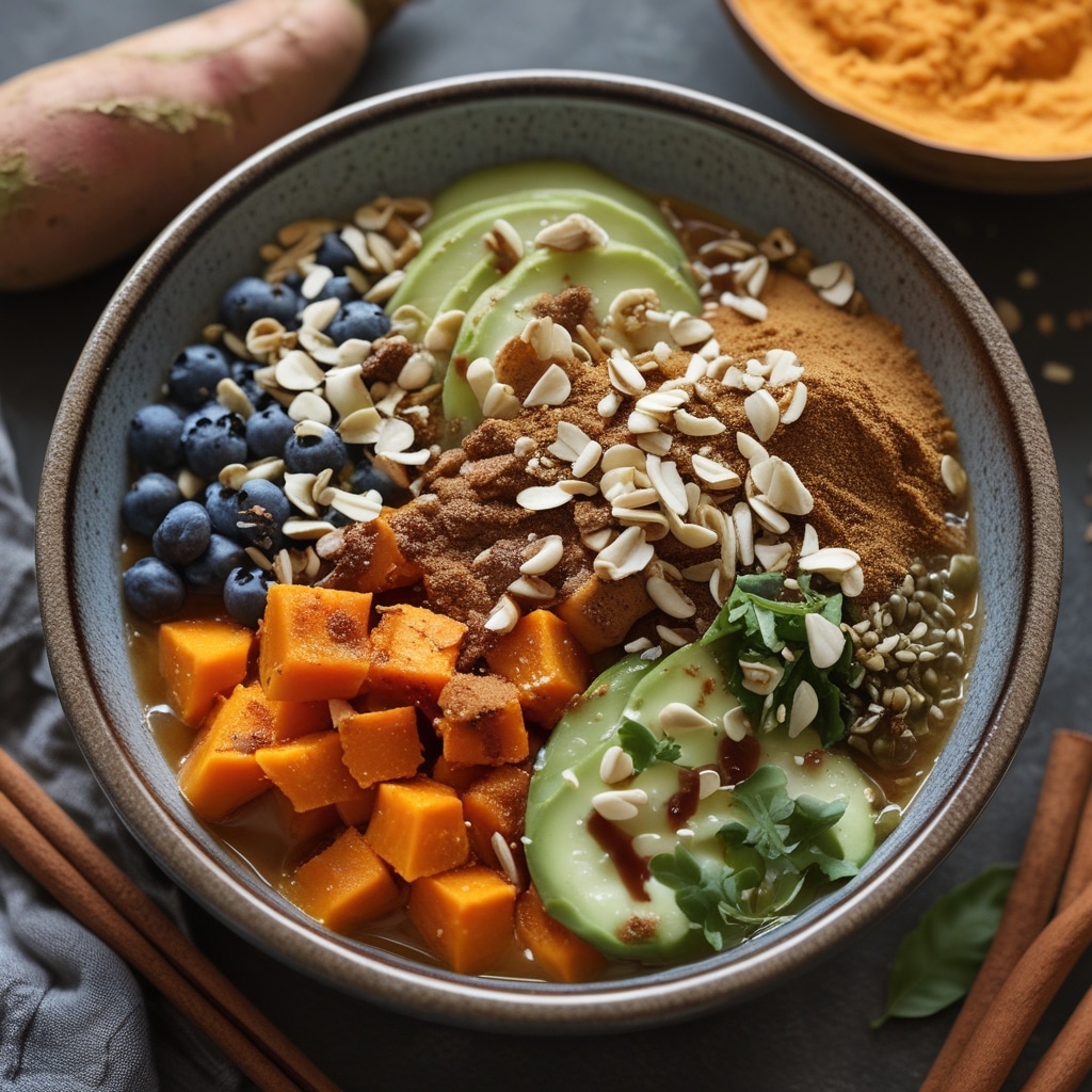 Sweet Potato Cinnamon Wellness Bowl