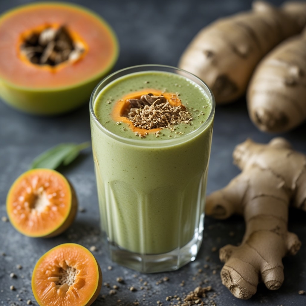 Papaya Ginger Digestion Smoothie