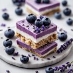 High Protein Blueberry Lavender Yogurt Bars