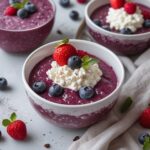 Frozen Acai Berry Cottage Cheese Bowls