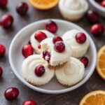 High Protein Cranberry Orange Cheesecake Bites