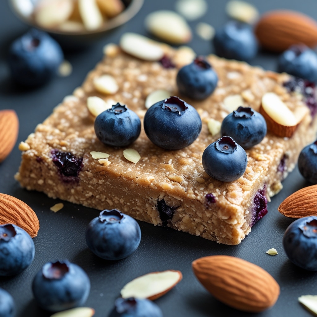 High Protein Blueberry Almond Protein Bars