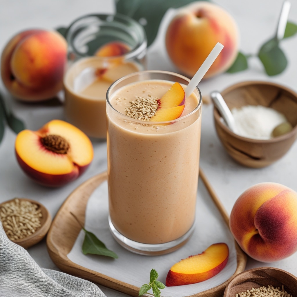 Peach Probiotic Smoothie