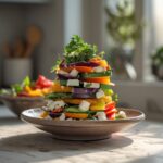 Labor Day Rainbow Veggie Salad with Feta