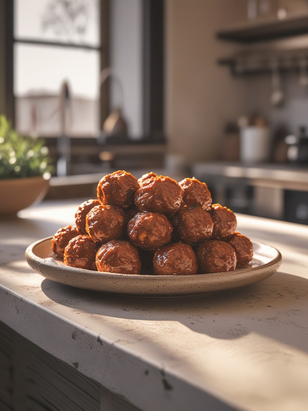 Tangy BBQ Meatballs for the Grill