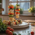 Labor Day Veggie and Cheese Kebabs