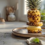 Grilled Pineapple with Vanilla Ice Cream