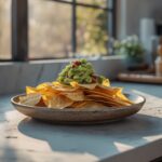 Guacamole and Tortilla Chip Nachos