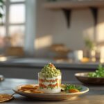 Guacamole and Salsa Verde Layered Dip