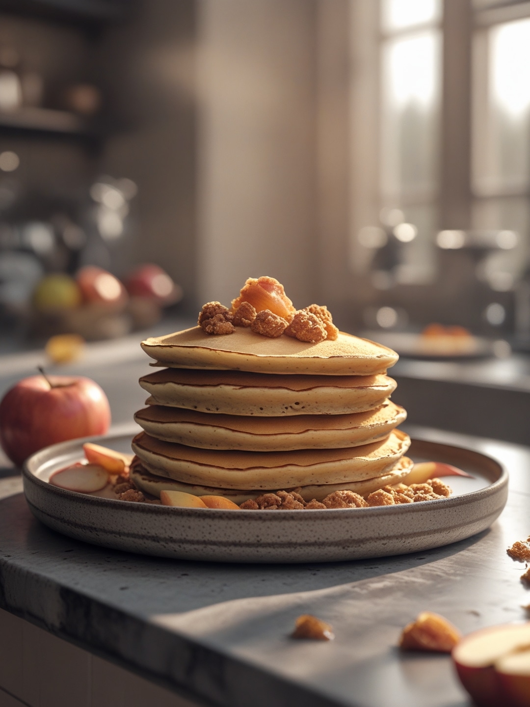 Apple Pie Pancakes: Classic Dessert for Breakfast