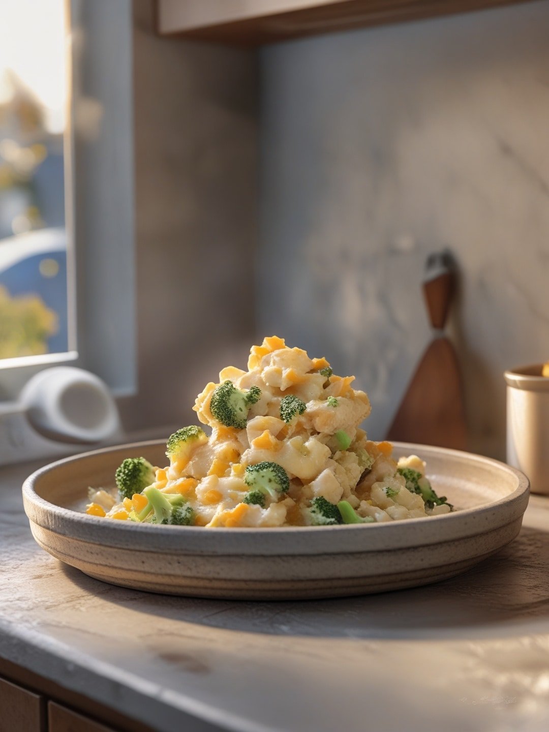 One-Pot Cheesy Chicken and Broccoli Rice Casserole