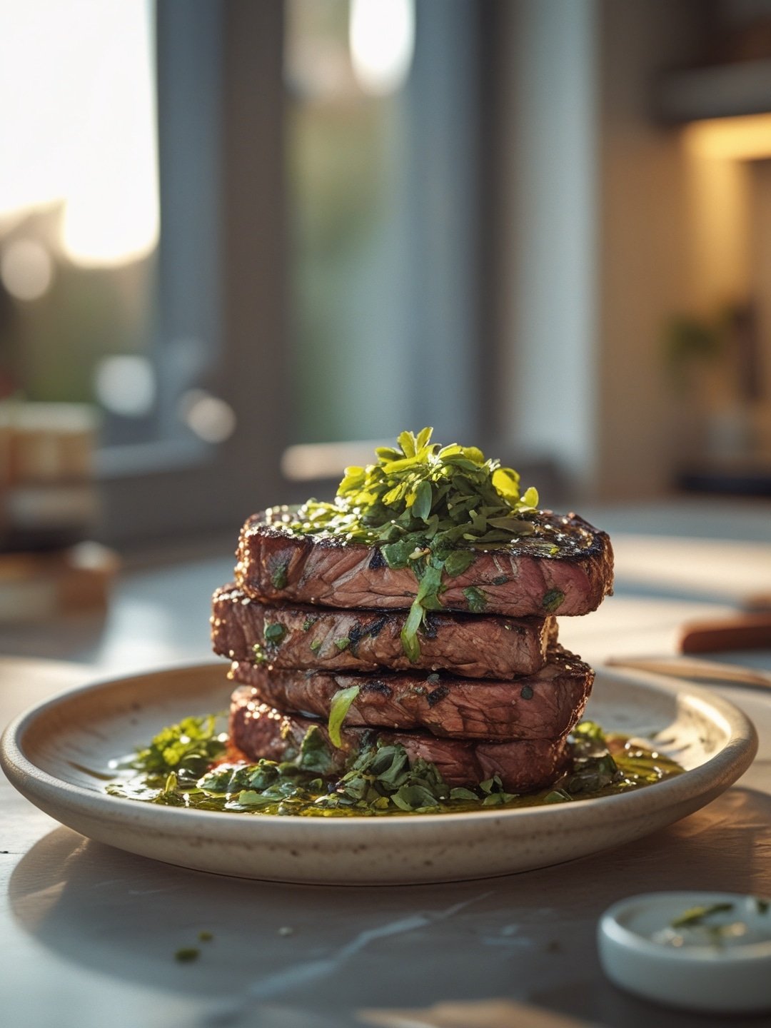 Marinated Grilled Steak with Chimichurri Sauce