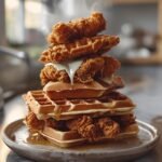 Crispy Fried Chicken and Waffles for BBQ Brunch