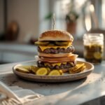 Classic Cheeseburger with Homemade Pickles