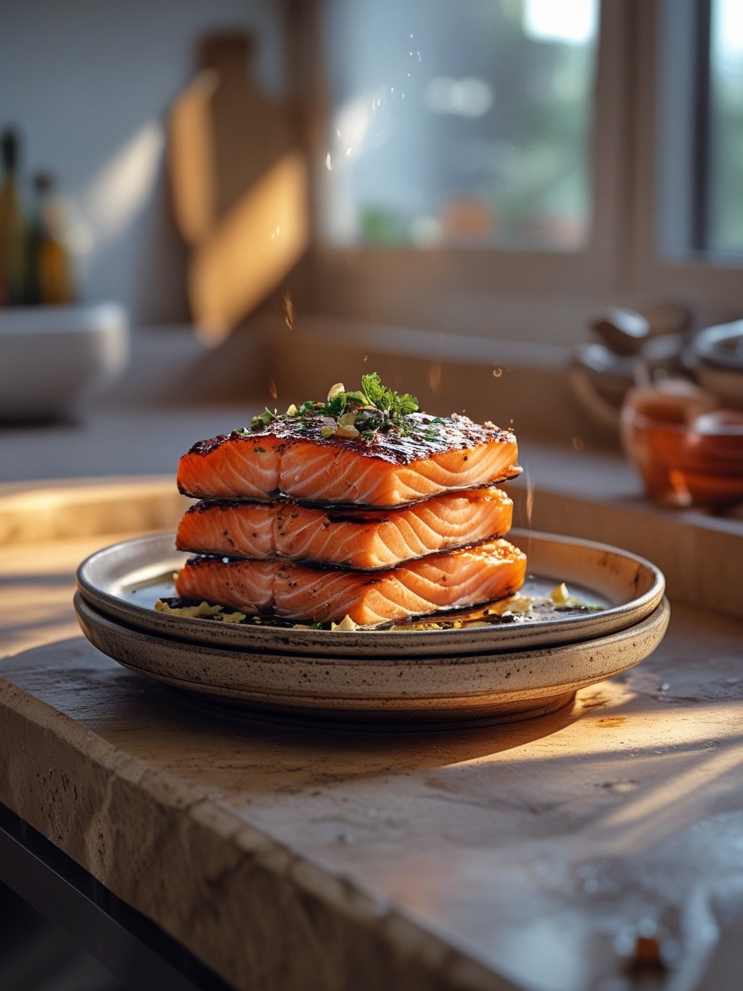Honey Garlic Grilled Salmon