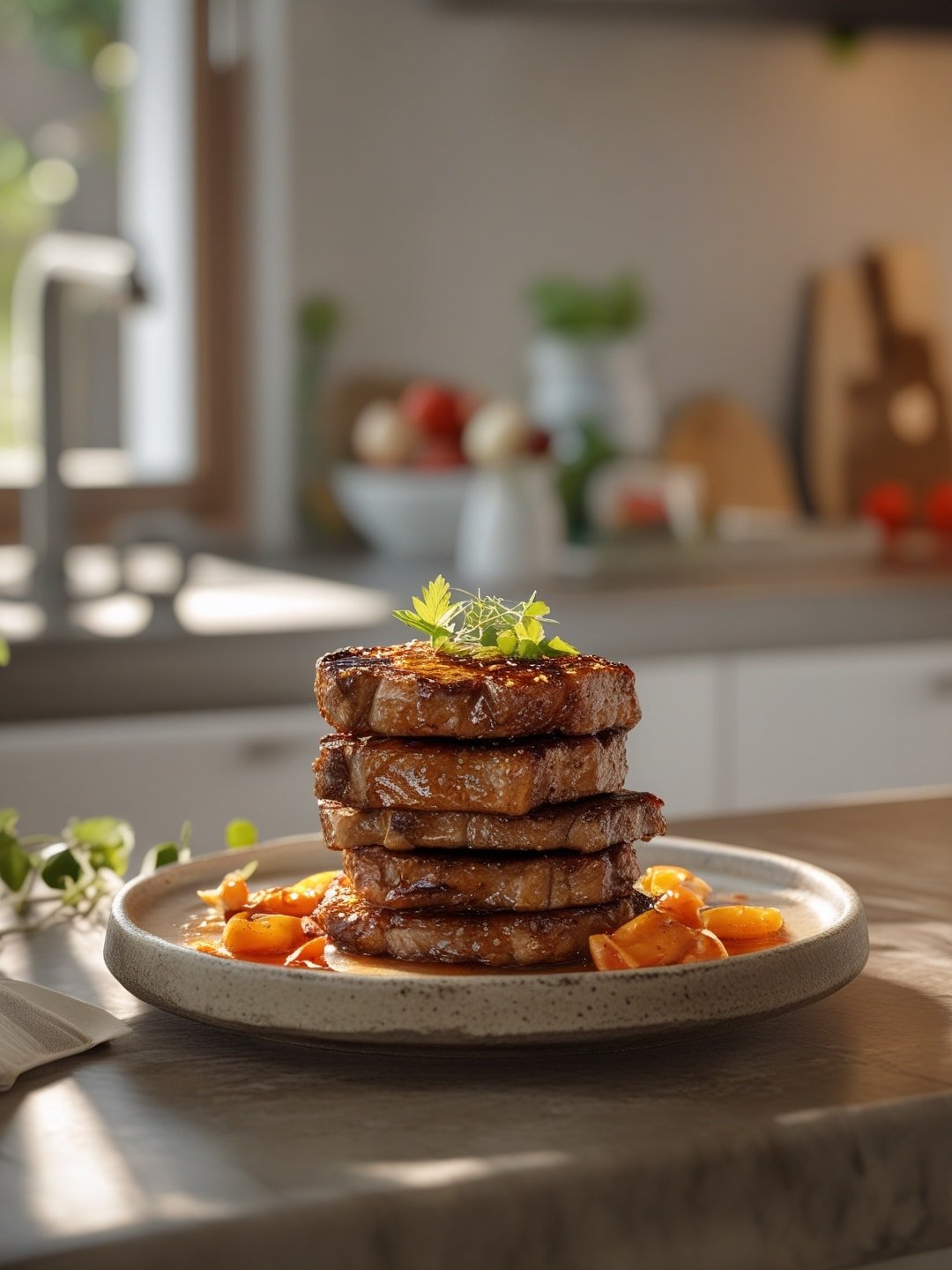 Sweet and Spicy Grilled Pork Chops