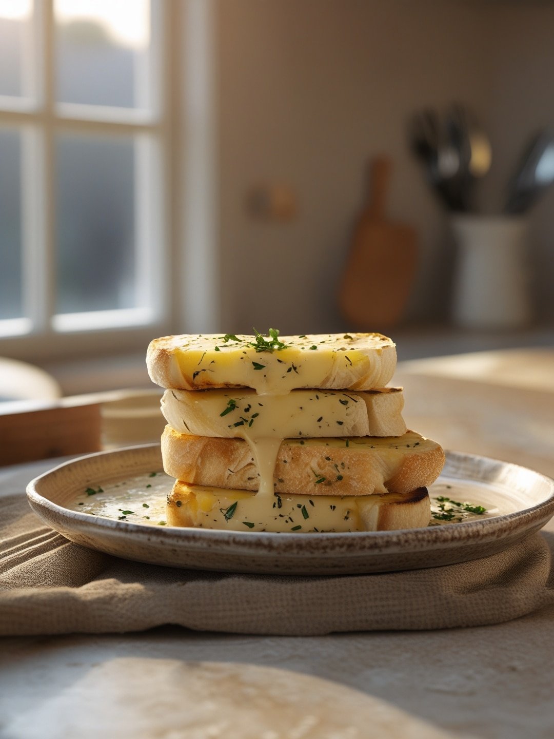 Cheesy Garlic Bread for the Grill