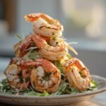 Grilled Shrimp Caesar Salad with Parmesan Crisp