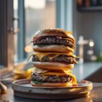 Double-Stack Truffle Cheeseburger for Indulgence