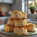 Apple and Cheddar Scones with Chives
