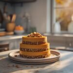 Pumpkin Cheesecake with Walnut Crust