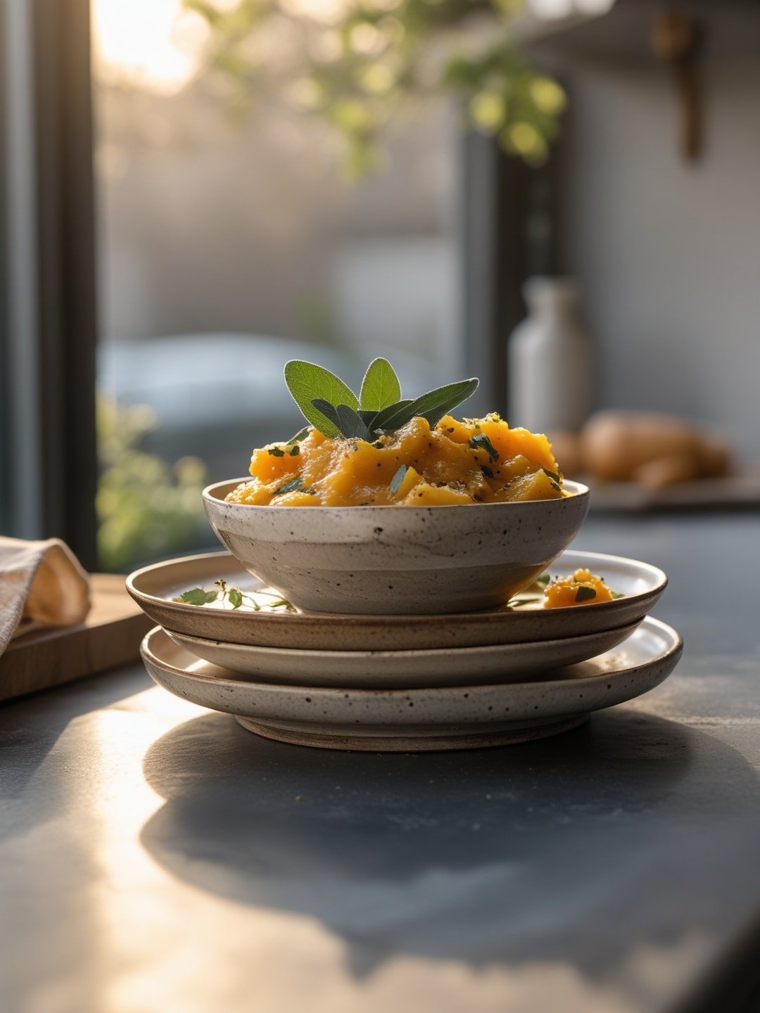 Savory Butternut Squash Soup with Sage
